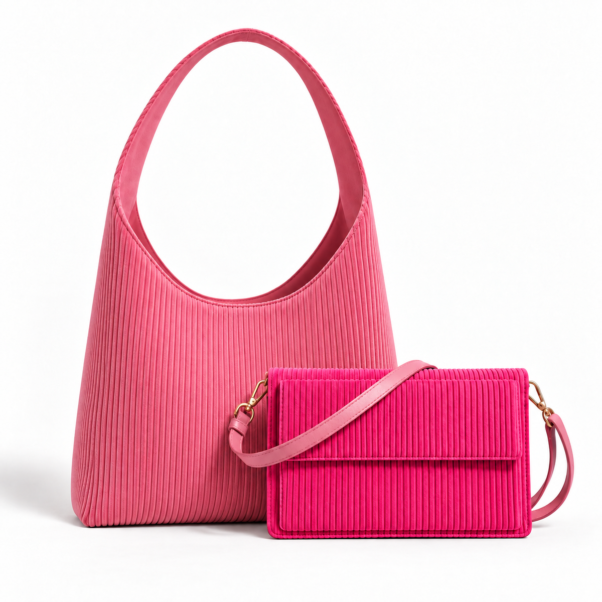 Pack côtelé rose BookBag