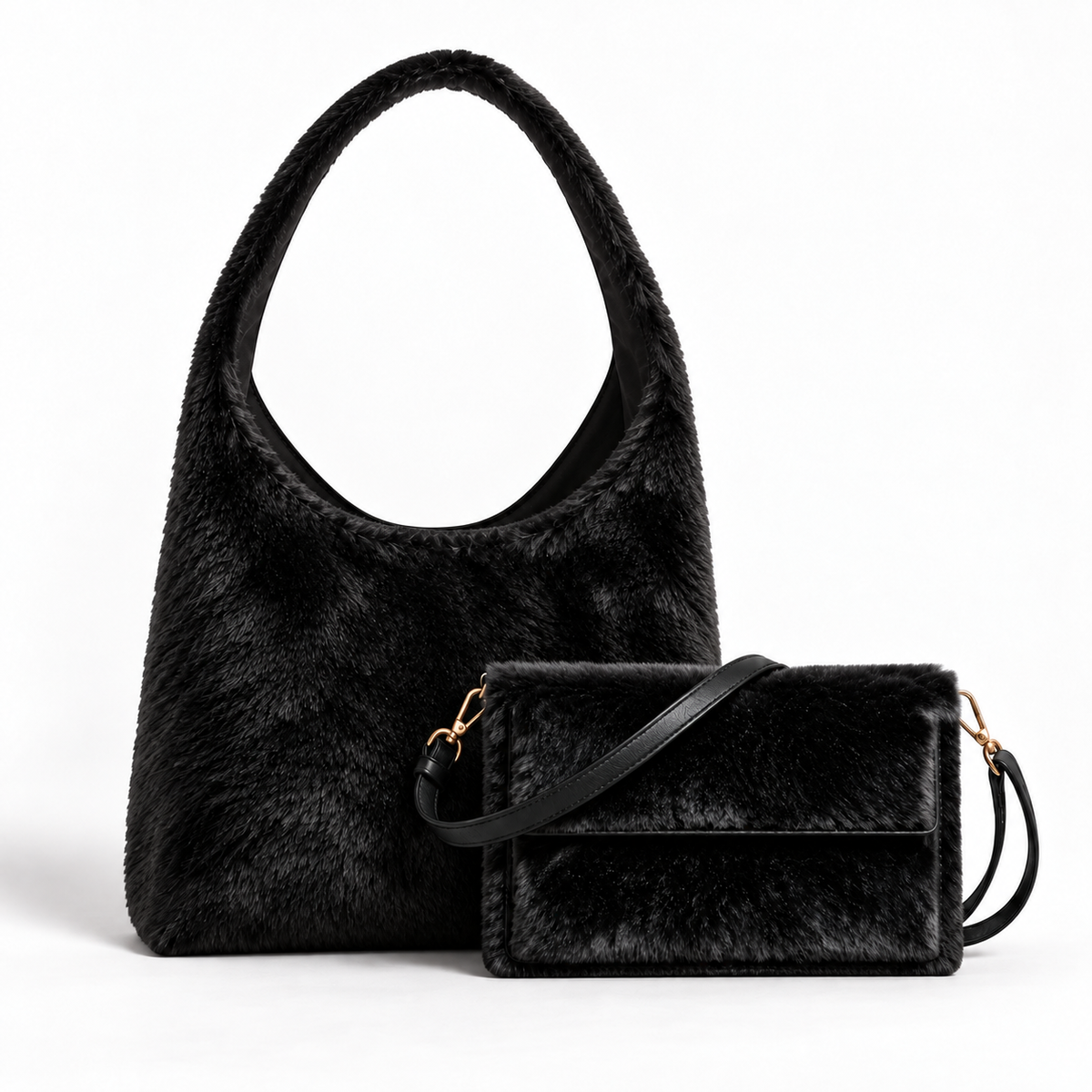 Pack fourrure noir BookBag