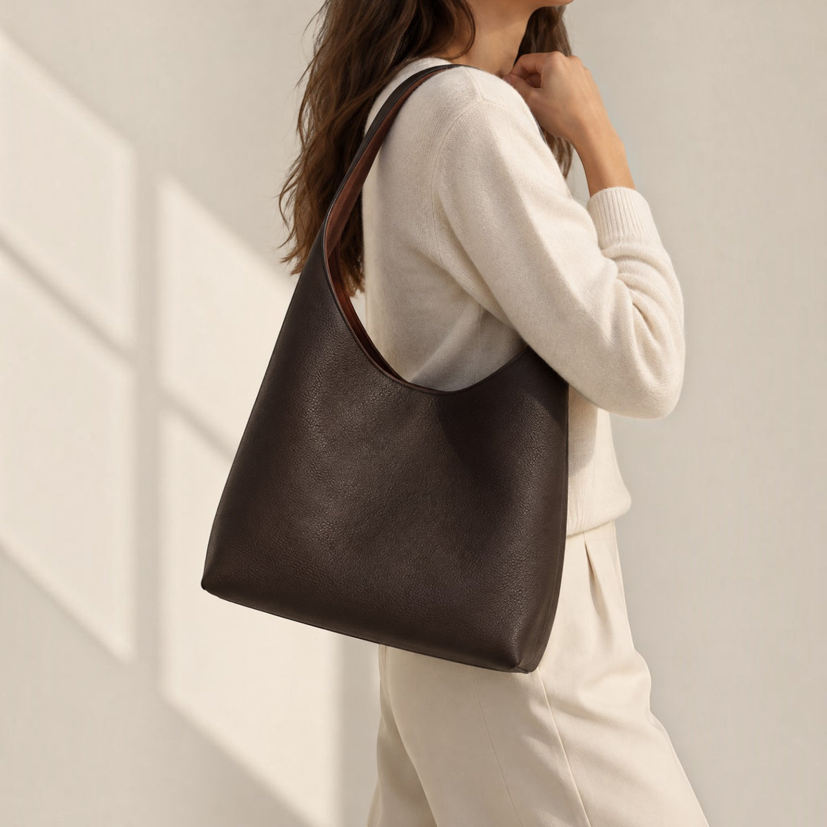 ToteBag simili marron BookBag