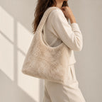 ToteBag fourrure beige BookBag