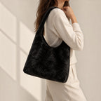 ToteBag fourrure noir BookBag