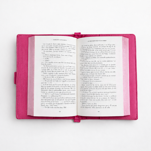 BookBag cotelé rose