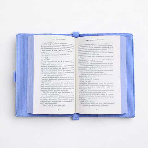 BookBag cotelé bleu